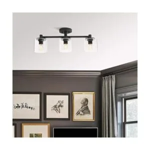 Pathson Lámpara de techo semiempotrada de 3 luces_3