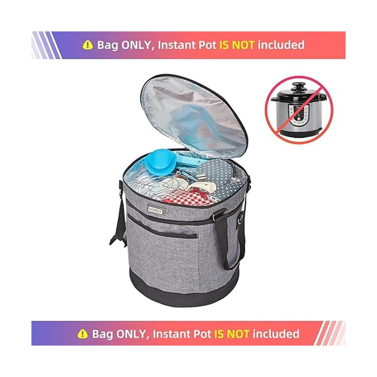 HOMEST Bolsa de transporte de 2 compartimentos para olla_2