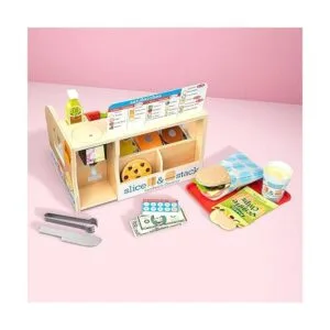 Melissa Doug Contador de sándwich de madera con