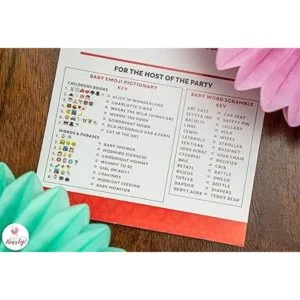 Juegos de baby shower Kraft fiesta abundante 5 juegos_5