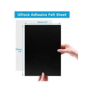 Shynek Hoja de fieltro adhesiva 12 piezas de tela de