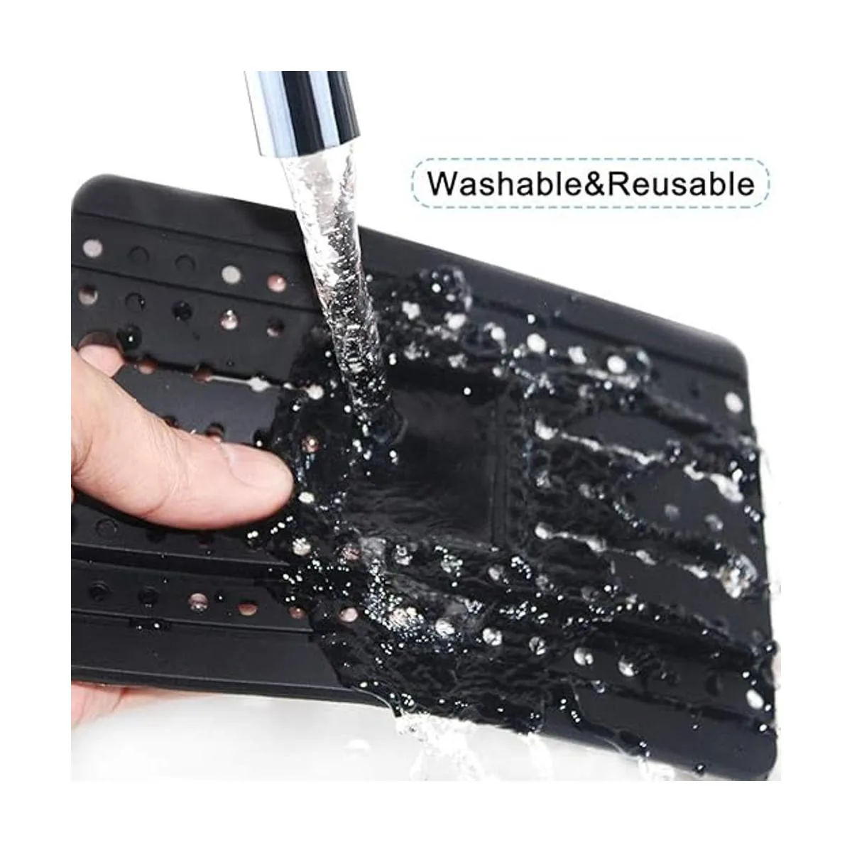 FineGood Soporte de teléfono para coche con cepillo de_5