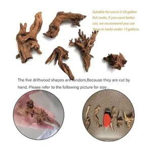 Tfwadmx 5 piezas de madera natural para acuario ramas de_4