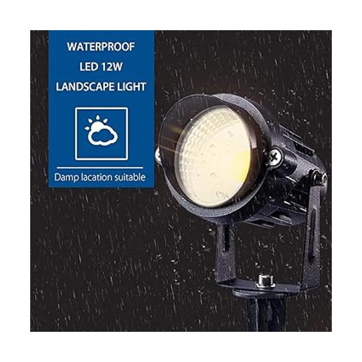 SUNVIE 12 W al aire libre LED foco de iluminación de