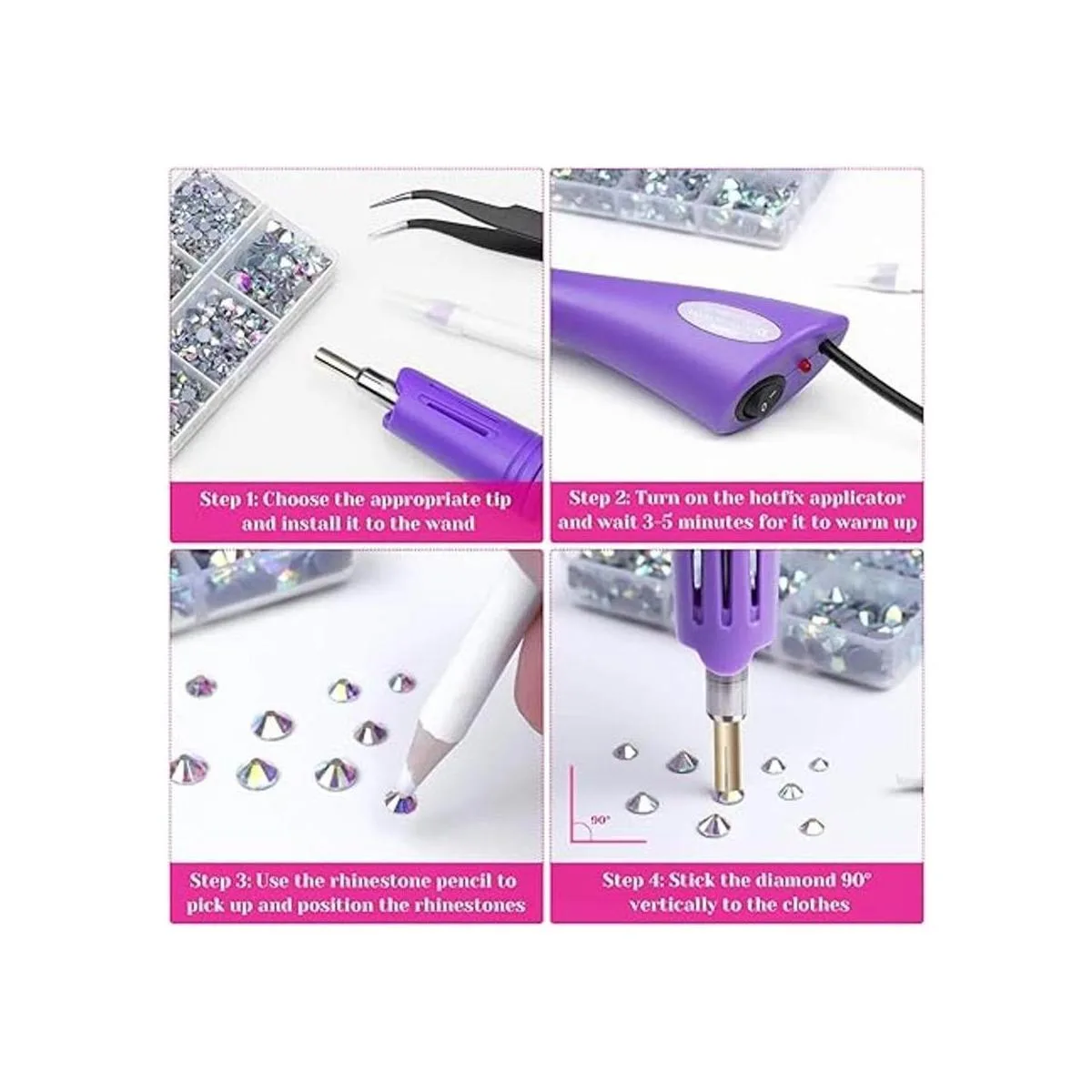 Cridoz 6040 piezas de diamantes de imitación en caliente