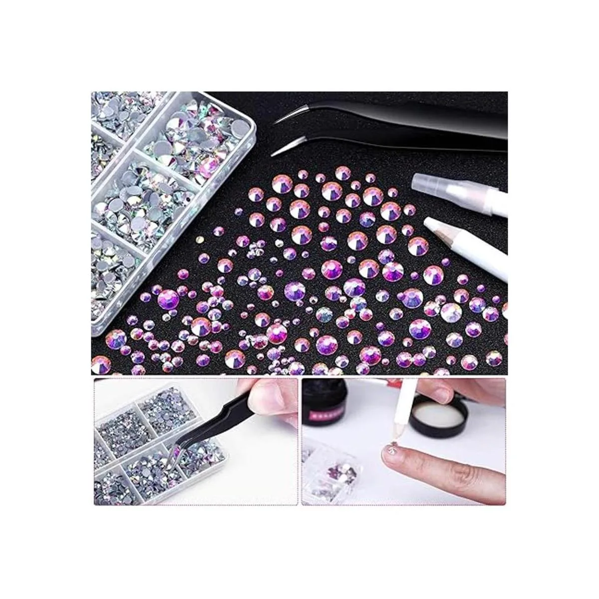 Cridoz 6040 piezas de diamantes de imitación en caliente