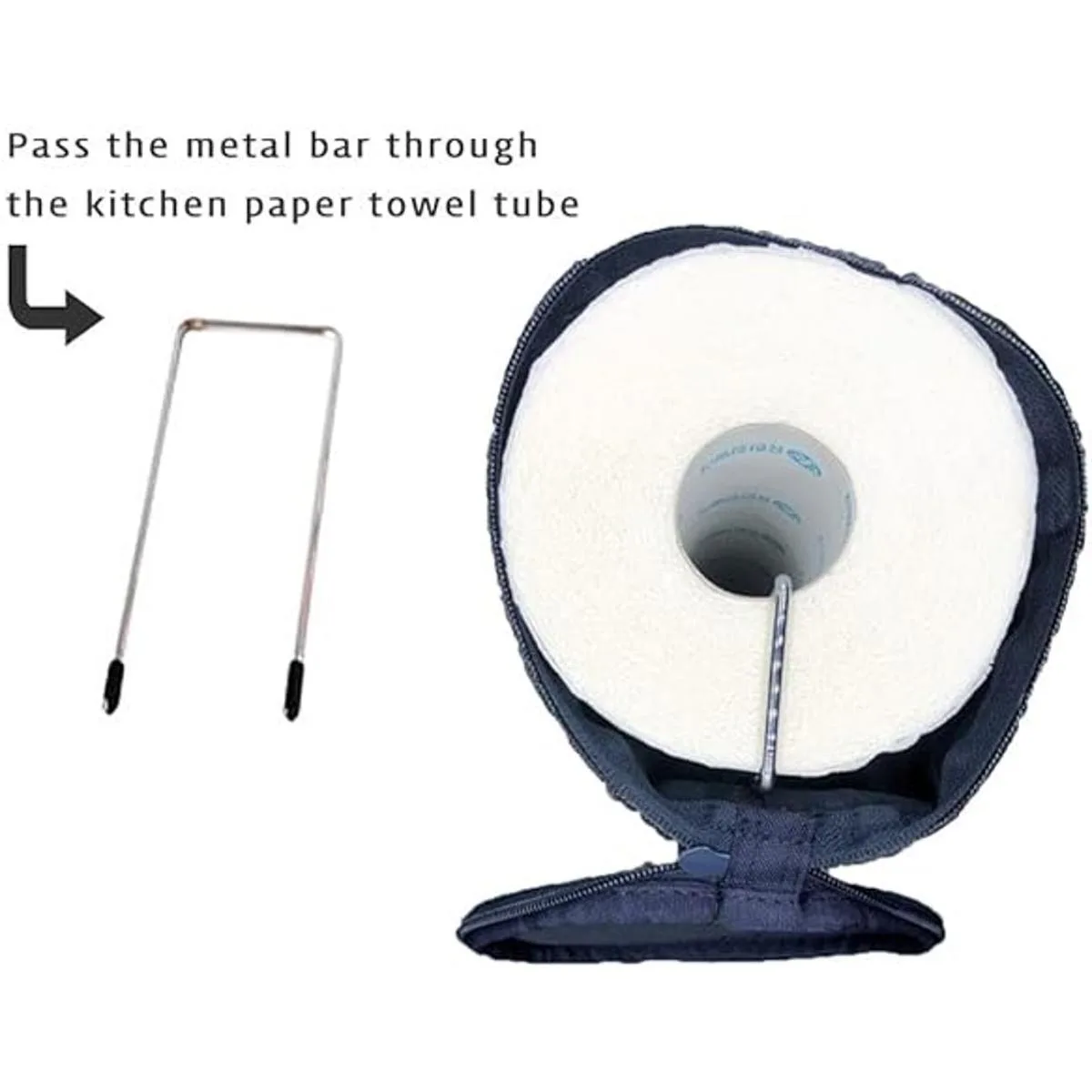 Olve Soporte para toallas de papel de cocina colgante para