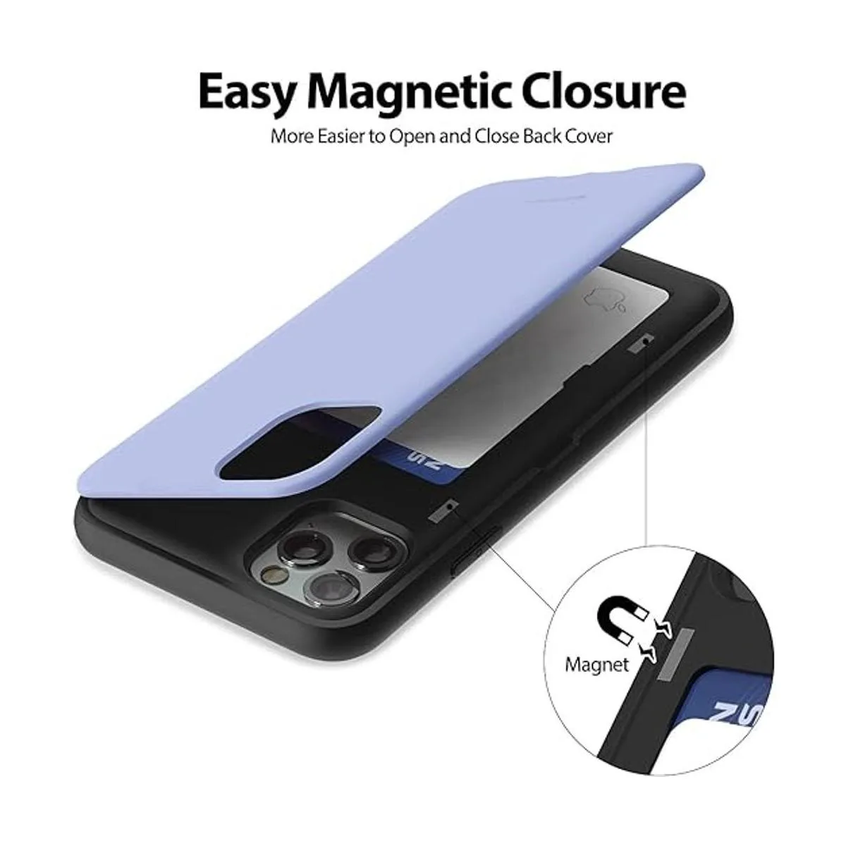 Goospery Funda tipo cartera para iPhone 11 Pro Max con_4
