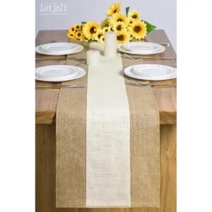 Letjolt Camino de mesa de yute_2