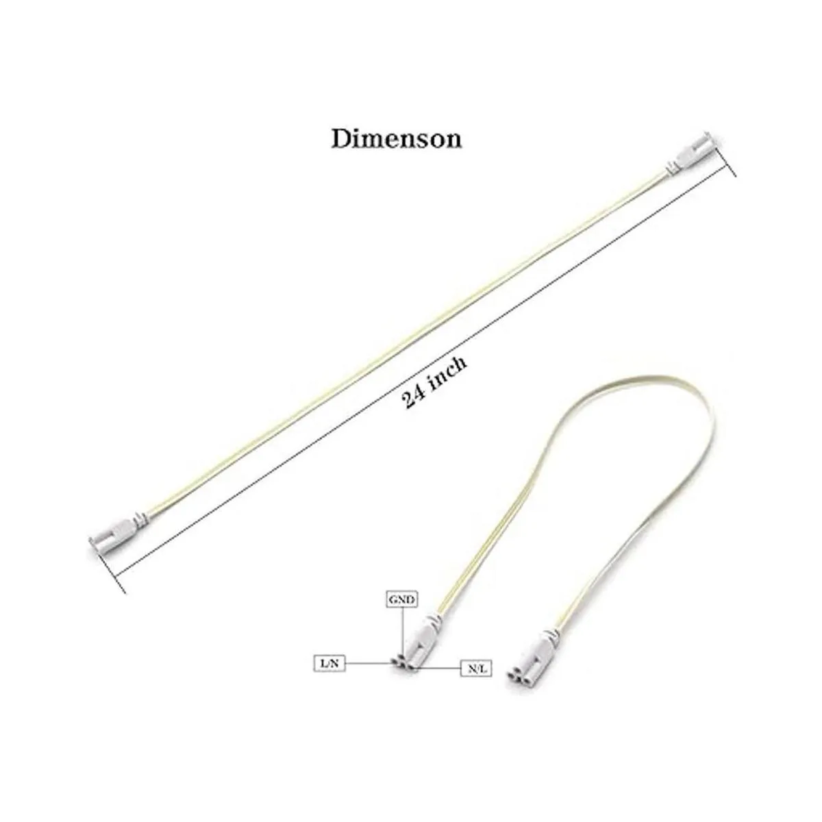 4 pies de 3.9 ft T5 T8 Tubo de luz LED enlazables cable