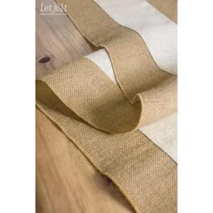 Letjolt Camino de mesa de yute_4