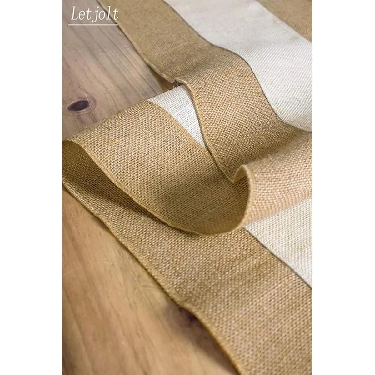 Letjolt Camino de mesa de yute_4