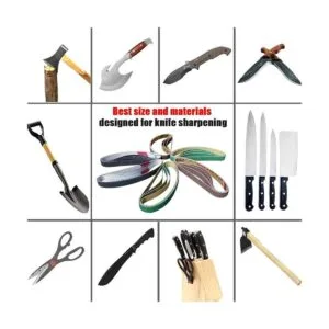 24 correas de lijado de afilador de cuchillos kit de_6