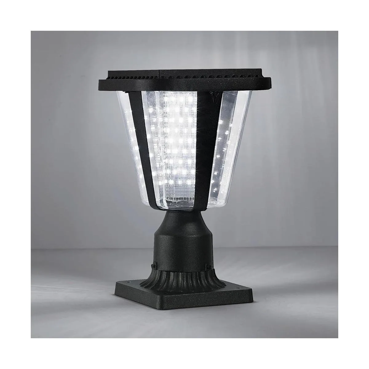 Lovus Poste de lámpara solar 6000 K luces solares para_1