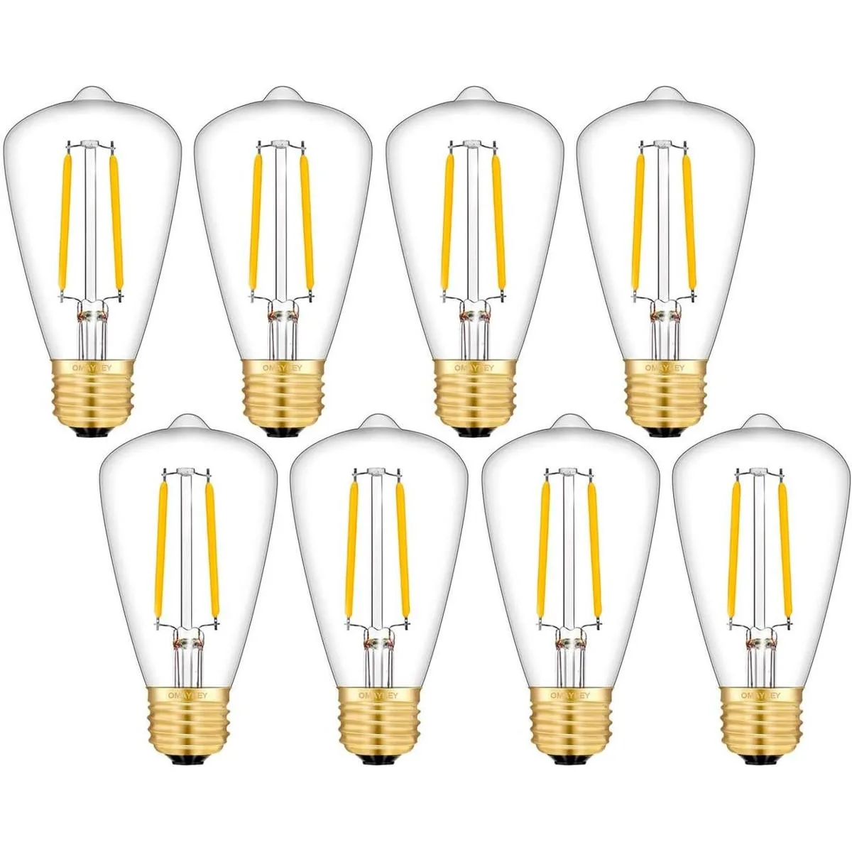 OMAYKEY Bombilla LED Edison de 2 W equivalente a 25 W 3000_1