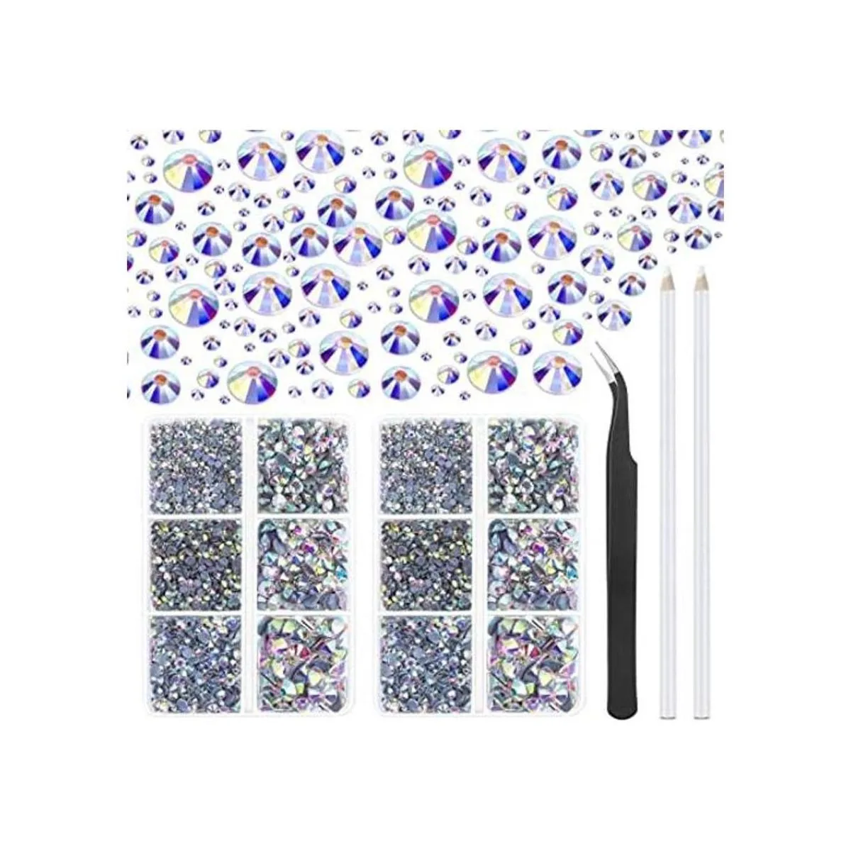 Cridoz 6040 piezas de diamantes de imitación en caliente