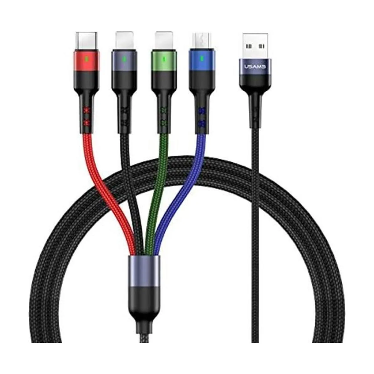 Paquete de 2 cables de carga múltiple YOUSAMS de nailon_1