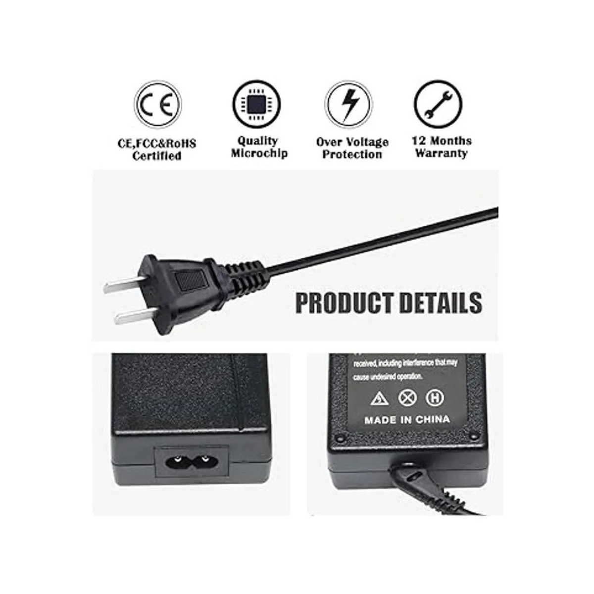 Adaptador de 12 V CACC LED LCD Cargador para monitor AOC_4