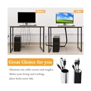 Organizador de gestión de cables de neopreno de 120_3