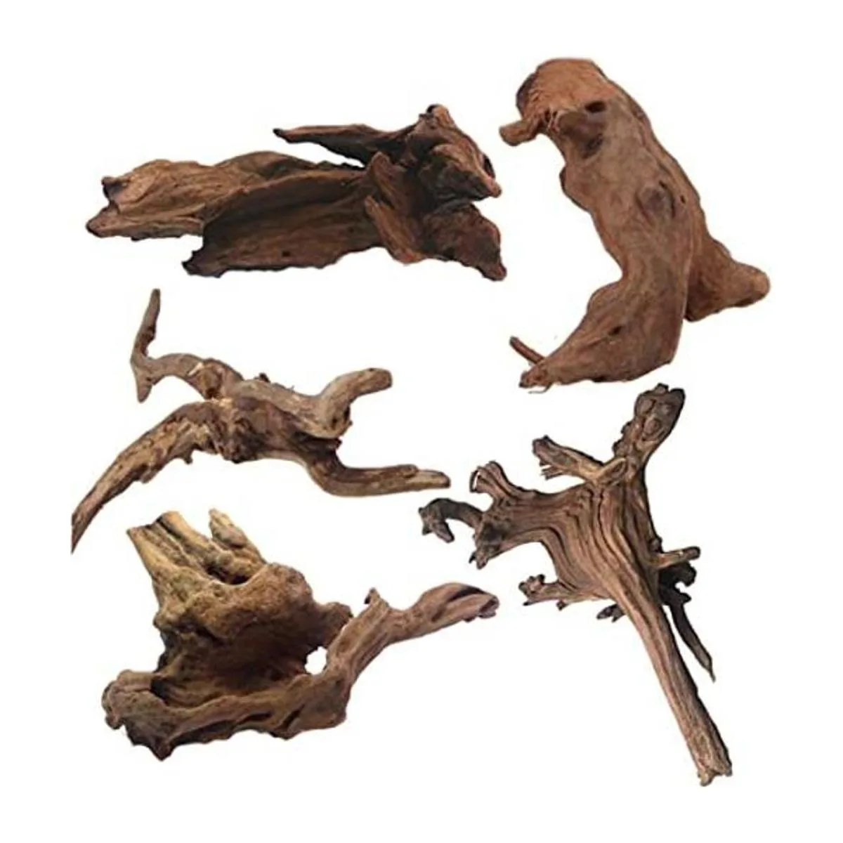 Tfwadmx 5 piezas de madera natural para acuario ramas de_1