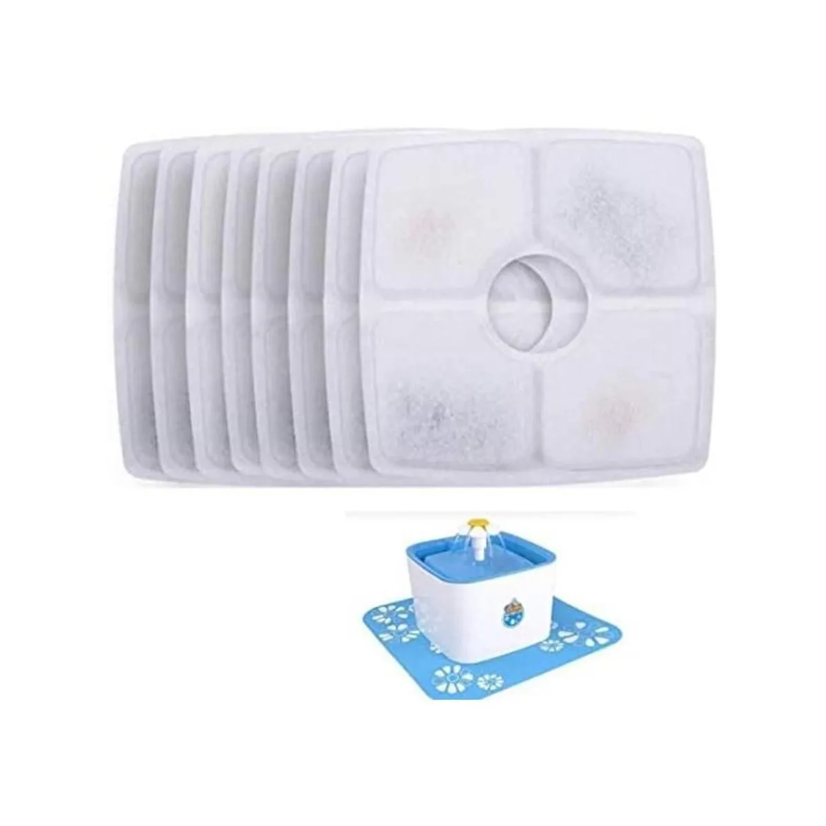 Filtros de fuente de agua para gatos 8 paquetes de