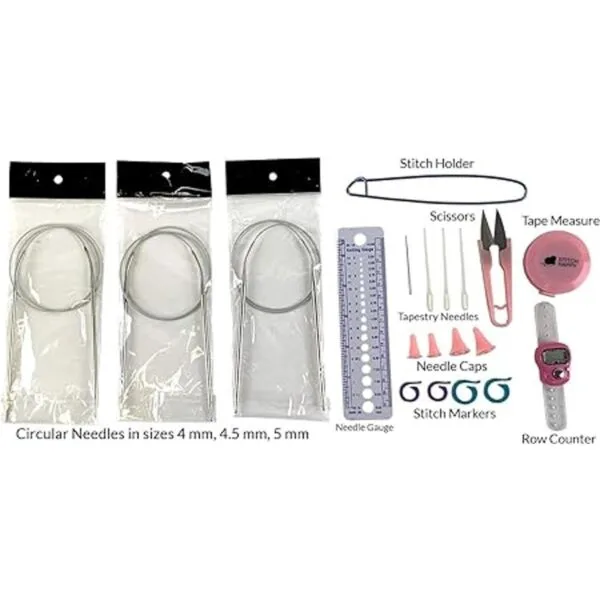 Stitch Happy Kit de iniciación para tejer 20 piezas de_2