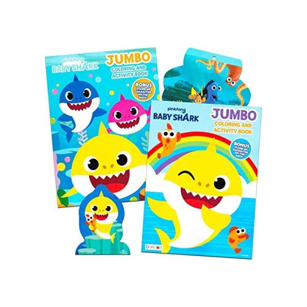 Juego de libro para colorear de tiburón para bebé incluye_1