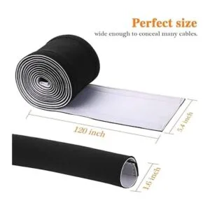 Organizador de gestión de cables de neopreno de 120_2