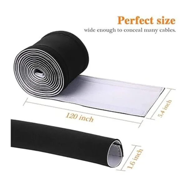Organizador de gestión de cables de neopreno de 120_2