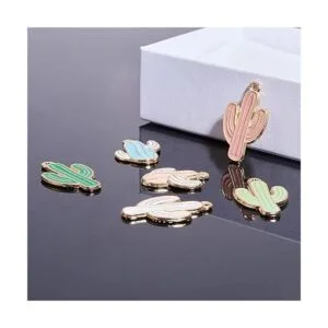 PH PandaHall 36 colgantes de cactus de 6 colores con