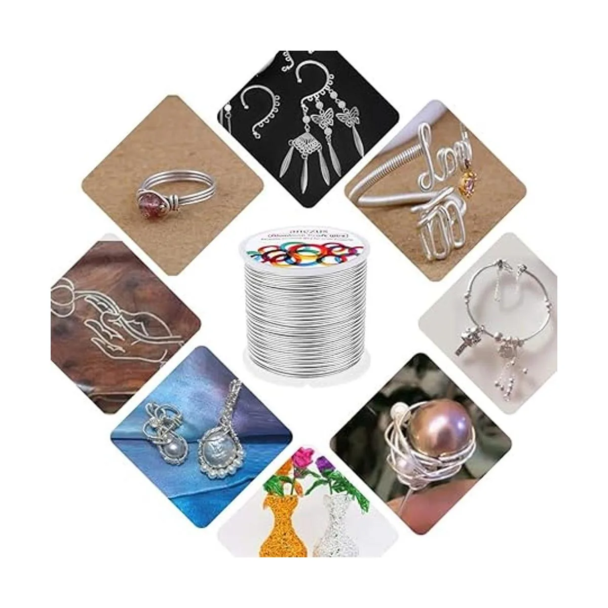 Alambre de aluminio de calibre 12 de 100 pies alambre de