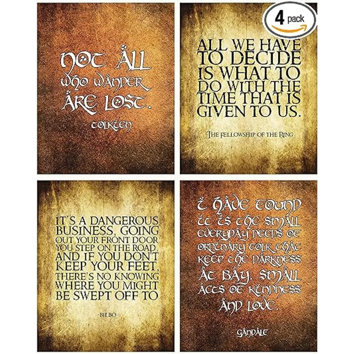 LOTR Not All Who Wander Are Lost Arte de pared con_1