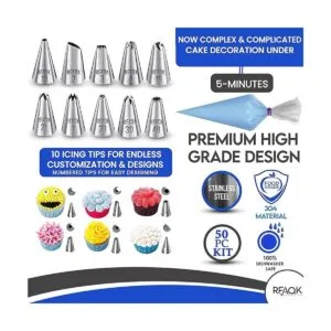 RFAQK Tocadiscos giratorios de aleación de aluminio 50 en_5