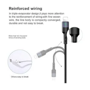 Paquete de 2 cables de carga múltiple YOUSAMS de nailon_5
