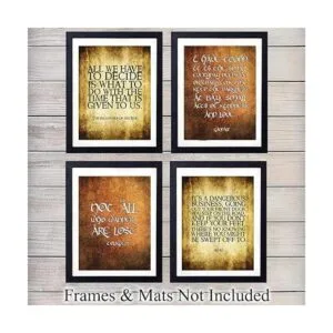 LOTR Not All Who Wander Are Lost Arte de pared con_2