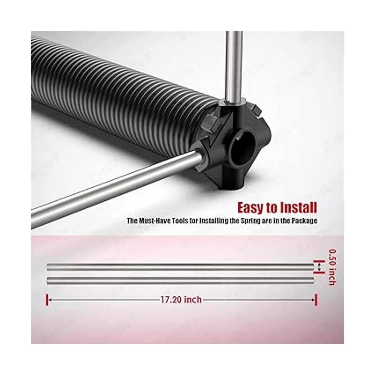 Muelles de torsión para puerta de garaje de 1.75 pulgadas_4