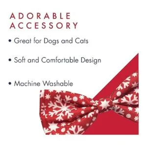 Huxley Kent Pet Bow Tie Snowflake Festive Christmas