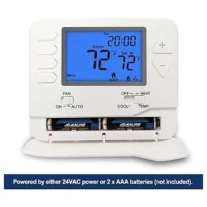 ELECTECK Heat Pump Thermostat with Large Digital LCD