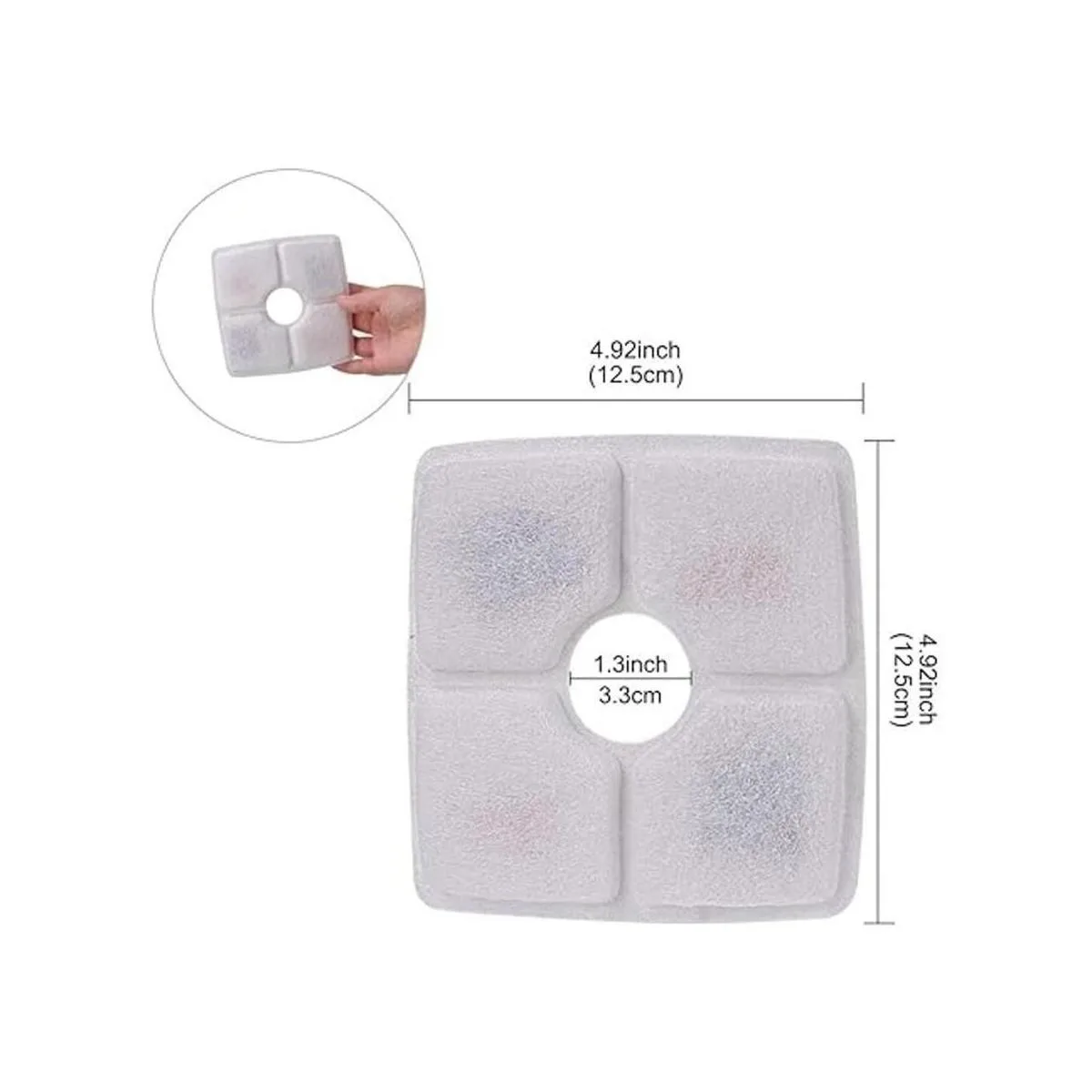 Filtros de fuente de agua para gatos 8 paquetes de