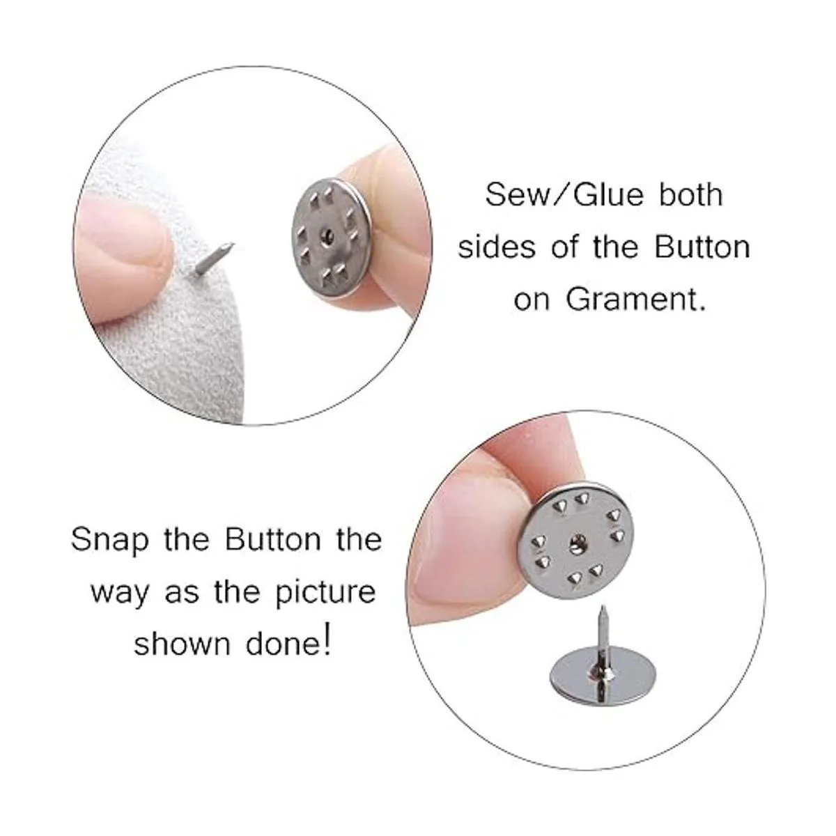 Aylifu Juego de 50 tachuelas de amarre y respaldos de