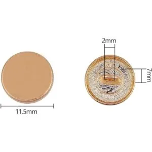 PH PandaHall 100 botones planos de metal de 0.472 in para_2