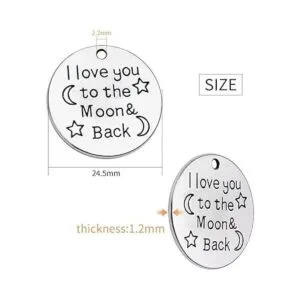 Aylifu Dijes de palabras inspiradoras 30 colgantes de