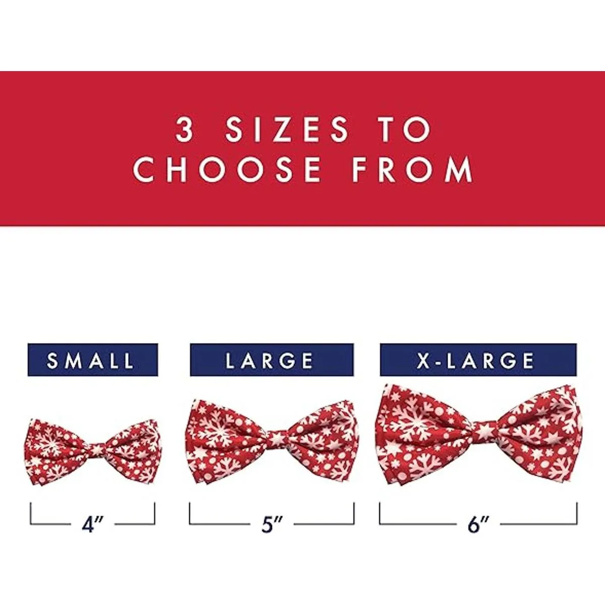 Huxley Kent Pet Bow Tie Snowflake Festive Christmas