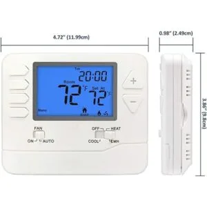 ELECTECK Heat Pump Thermostat with Large Digital LCD