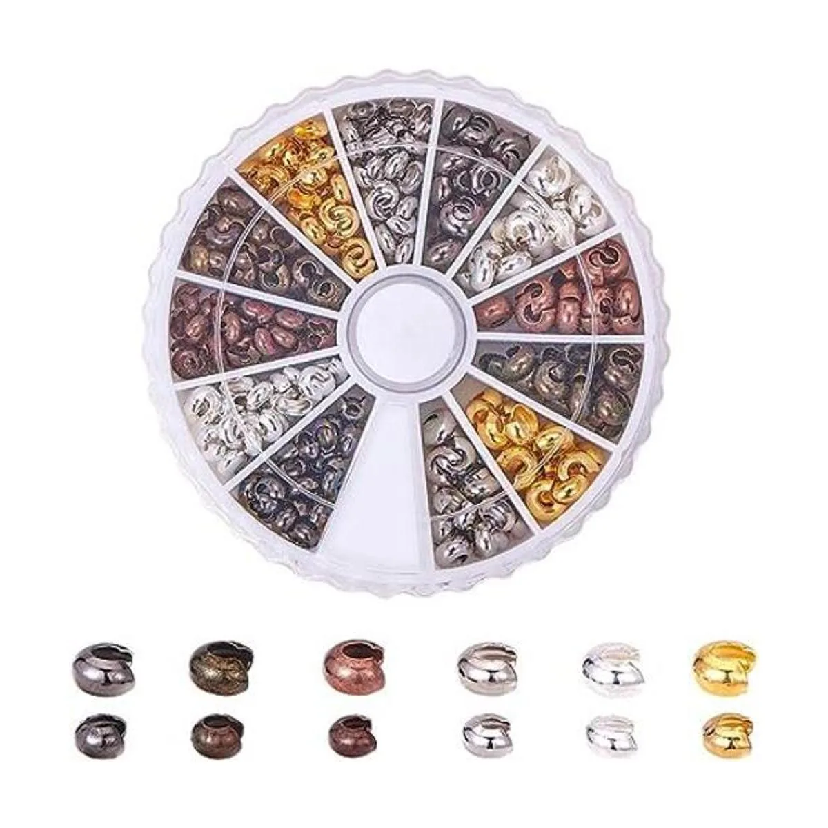 PH PandaHall 420 piezas de 6 colores de 0.118 in 0.157 in