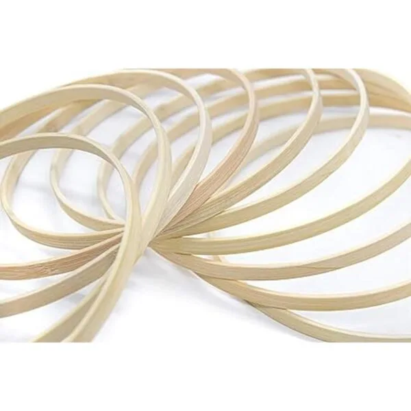 AUEAR Atrapasueños de bambú anillos de macramé para_3