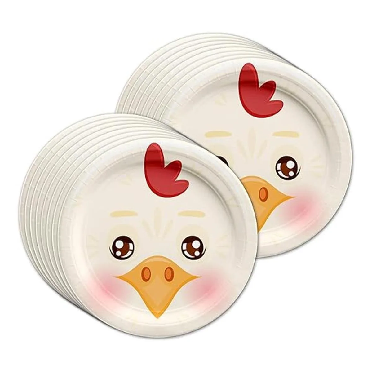 Juego de suministros de fiesta de cumpleaños de pollo_4