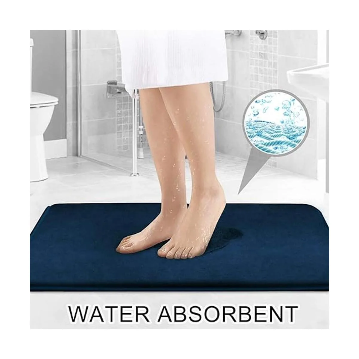 FEELSO Alfombra de baño de espuma viscoelástica 3