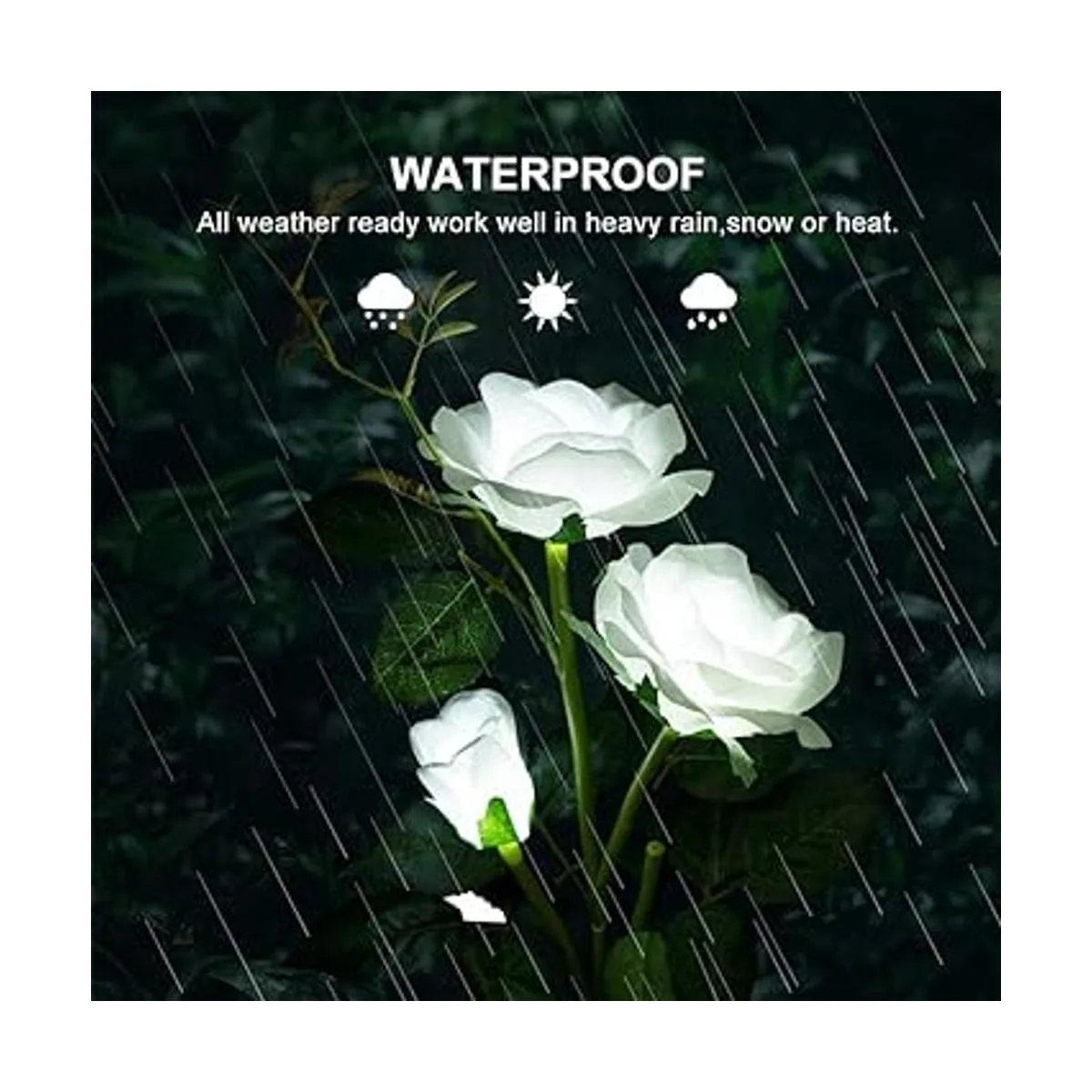 Luces solares para decoración de jardín con forma de_4