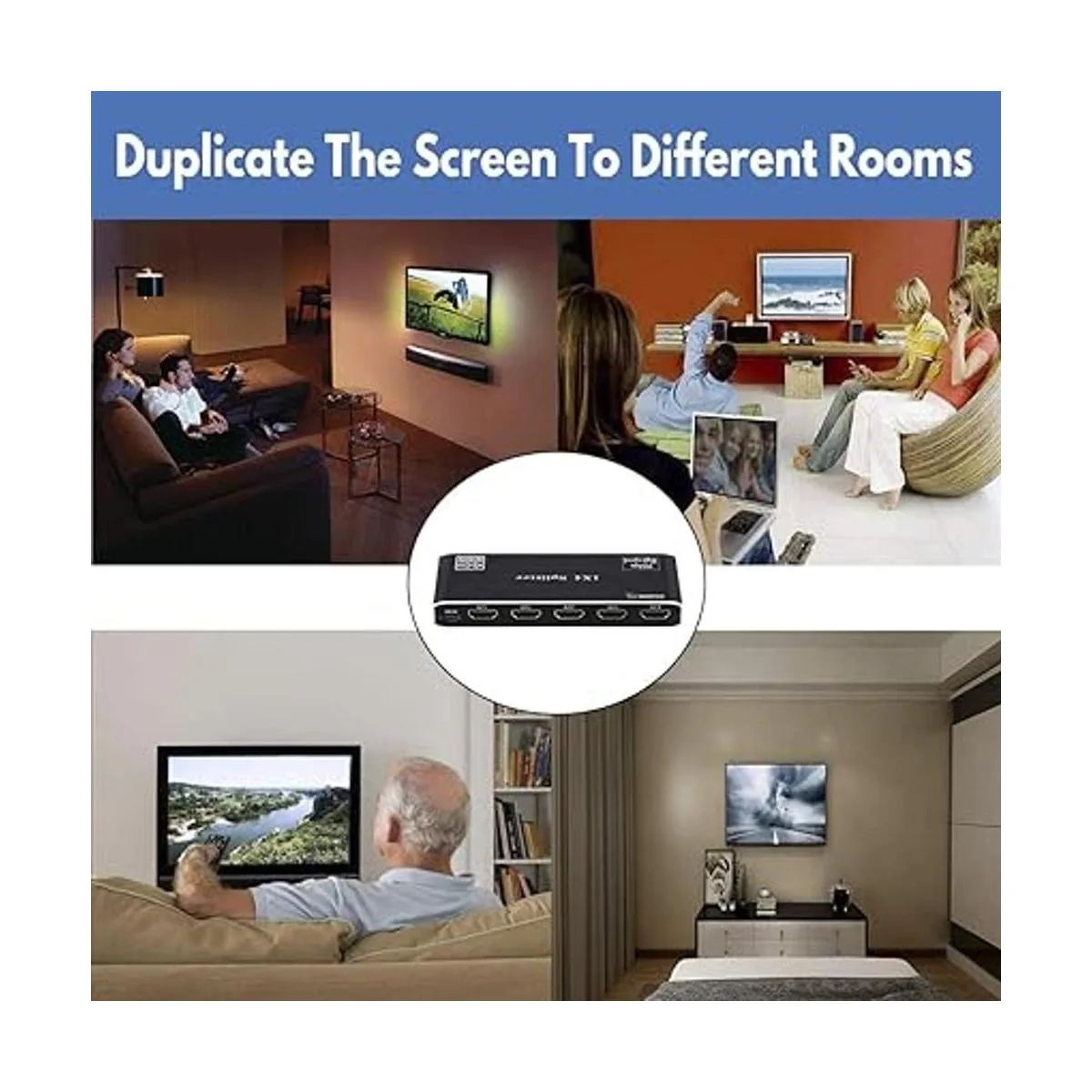 Divisor HDMI 1x4 4K 60Hz 1 en 4 Salida HDMI Splitter_5